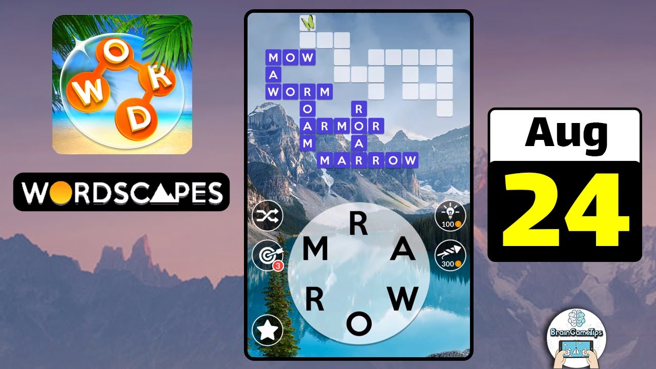 Wordscapes Daily Puzzle August 24 2022 Answer YouTube