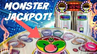 Monster Drop Monster Jackpot Huge Payout! & More Jackpots! Arcadejackpotpro