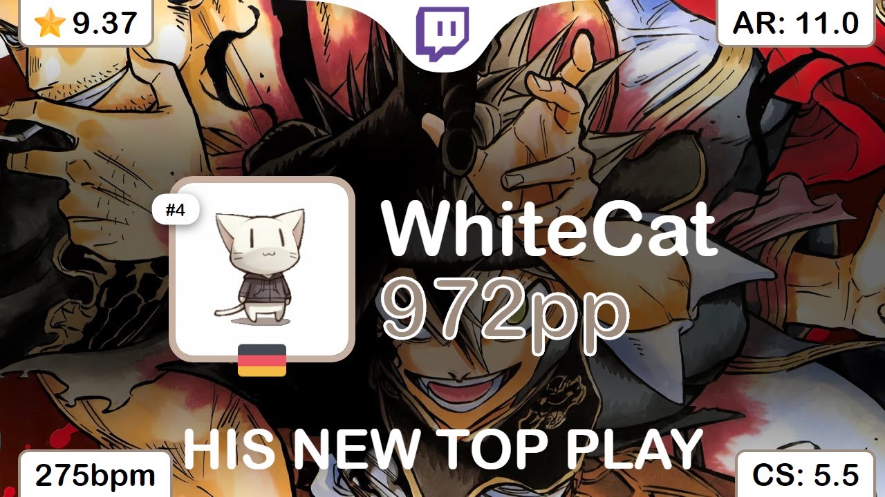 [Live] WhiteCat | Koda Kumi - Guess Who Is Back [Fiery's Extreme] +HDDTHR 97.36% {#2 972pp FC}