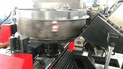 Flange:5mm S/S flanging and hole punching in CNC Flanging machine(PROSPER)