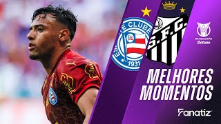 Bahia 2x0 Santos | Melhores Momentos | #Brasileirão2025
