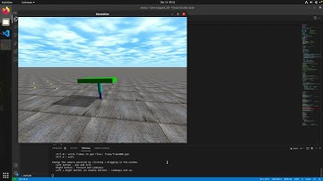 Open Dynamics Engine: One Legged Hopping Robot (3D)