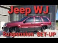 Jeep Grand Cherokee WJ Suspension Skid Plate Tire Set up Walk Through