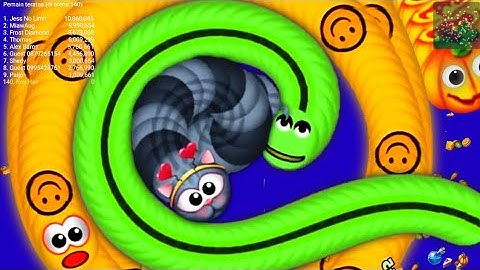 Worms Zone Magic 🐍 #99 - Tiny Worms Hunting Big Worms - Xmood Roy