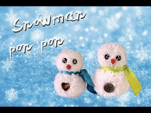 Video: Pupazzo Di Neve Fatto Di Pompon