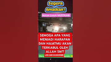 Malam Jumat Mustajab #doa #amalan #dzikir #shorts #quotes