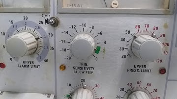 Volume Control Settings....Servo 900 C Ventilator.