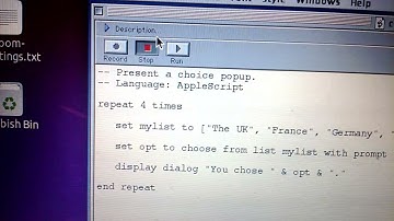 Applescript Program with Choice Popup.