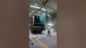glass unloading process