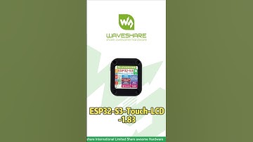 ESP32-S3-Touch-LCD-1.83,1.83" Color Display Module,IMU + RTC + TF Card Expansion#waveshare #esp32s3