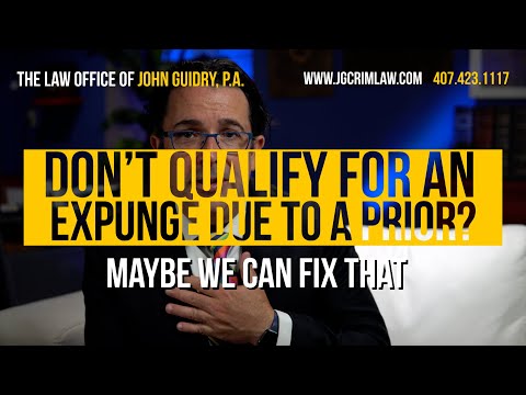Don't Qualify for an Expunge Due to a Prior Conviction?  Maybe We Can Fix That