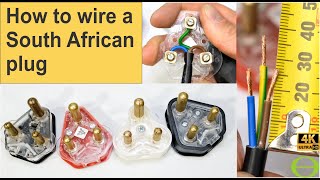 How to wire any South African three pin plug top - with tutorial