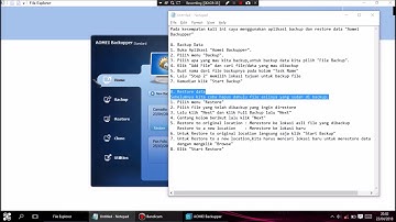 Tutorial Backup and Restore Data dengan AOMEI Backupper