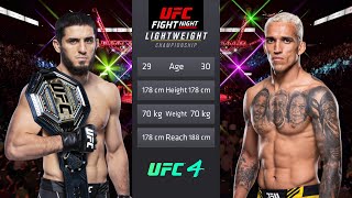 Islam Makhachev vs Charles Oliveira Full Fight - UFC 294 Fight Of The Night