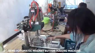 Magnet button producing 