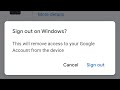 How to Remove Google account from other's devices