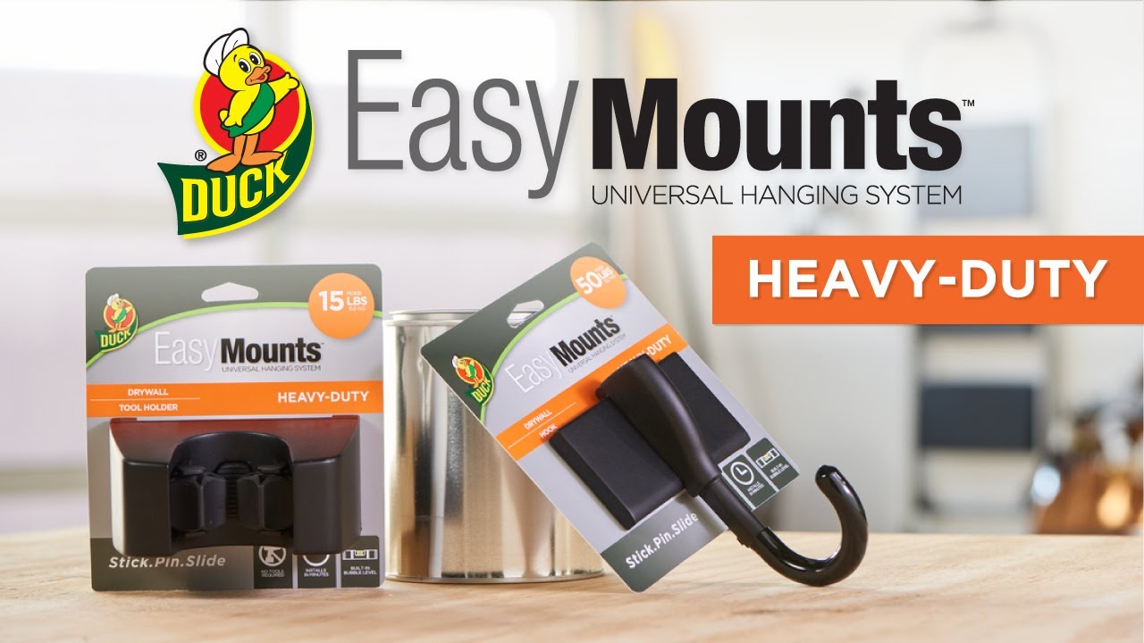 Garage Hooks Duck Brand EasyMounts Heavy-Duty Drywall Tool Holder