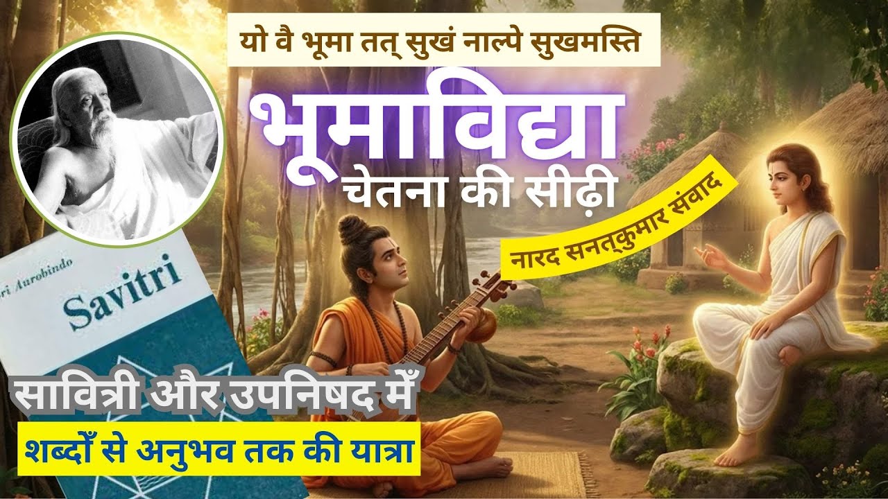 सावित्री में प्रवेश का उपनिषदिक मार्ग- भूमाविद्या- नारद-सनत्कुमार संवाद छांदोग्य उपनिषद (अध्याय-7)