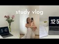 Productive day before the final law school exams  study vlog