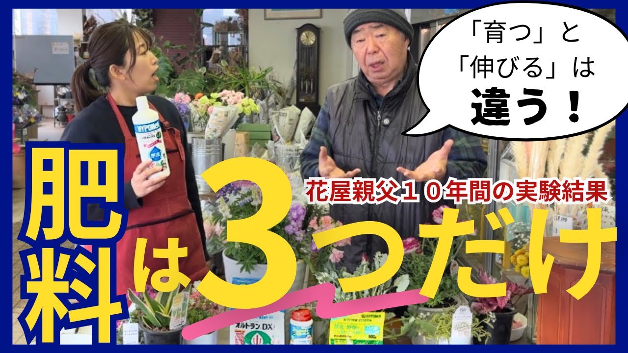 肥料は3つだけでいい｜花屋が教える初心者のための肥料と土の選び方