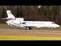 Dassault Falcon 8X TC-RMK Circling Approach & Landing at Bern