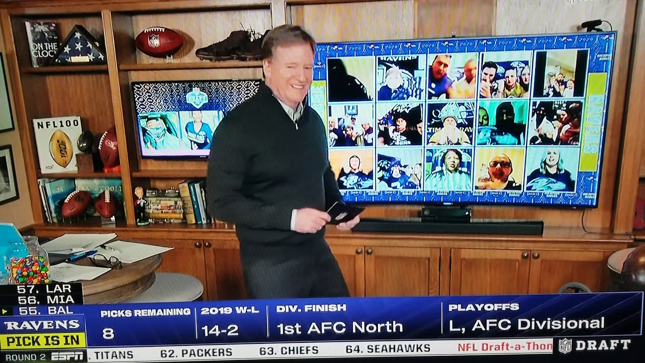 The ravens draft J.K. Dobbins at #55