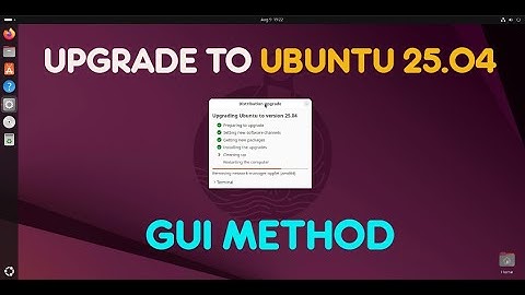 Upgrade from ubuntu 24.10 to ubuntu 25.04 via Software Updater