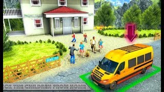 Android Gameplay : Offroad School Van Driving: Minibus Simulator 2019 screenshot 1