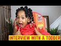 HILARIOUS INTERVIEW WITH A 2 YEAR OLD | The ss fam