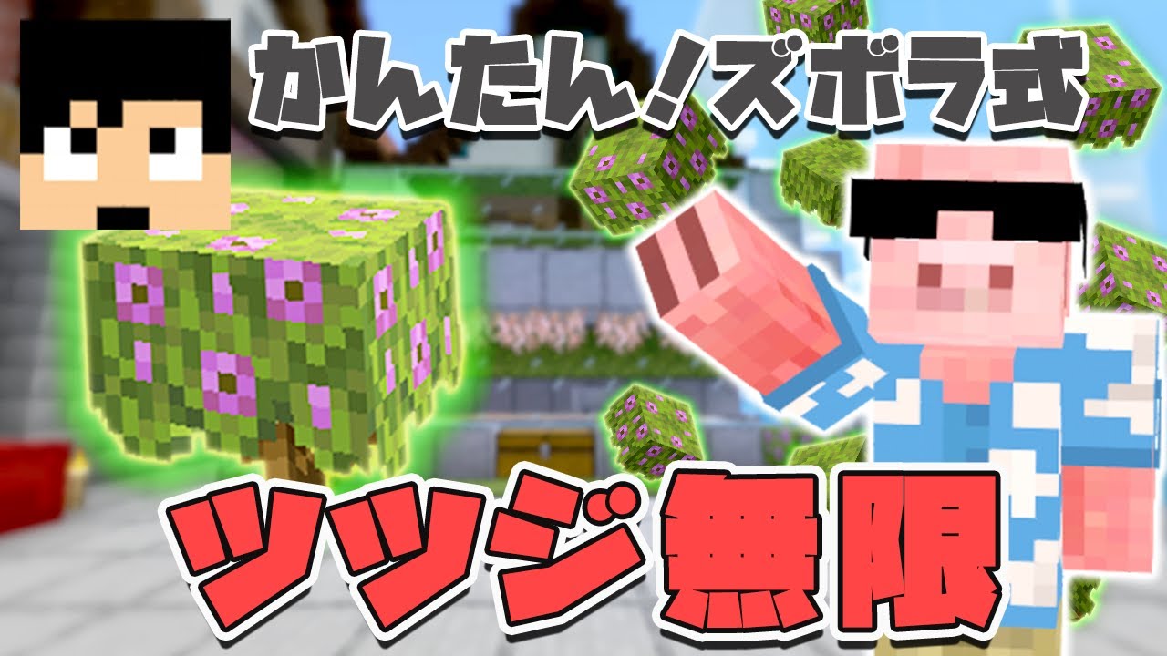 マイクラ 誰でも簡単に作れるズボラ式ツツジ無限装置できました 65 Menクラ カズさんワールド21 Minecraft Summary マイクラ動画