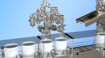 The Ideal-Pak AE2-CES Stainless Steel Liquid Filling Machine
