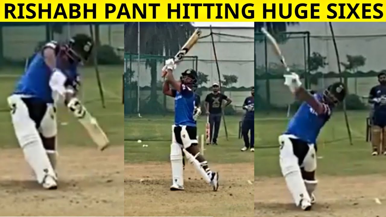 Watch: 'Sixes off spinners at will'; Rishabh Pant displays dazzling  strokeplay at Delhi Capitals net session