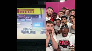 MrBeast and the Sidemen get Lance Strolled... #f1 #f1shorts