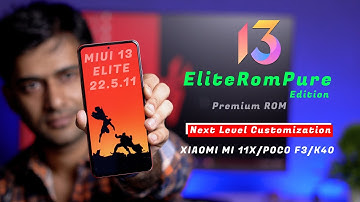 MIUI 13 Premium EliteRomPure Edition for Mi 11x/Poco F3 Review, Smooth Ui, Next Gen Customization 🔥