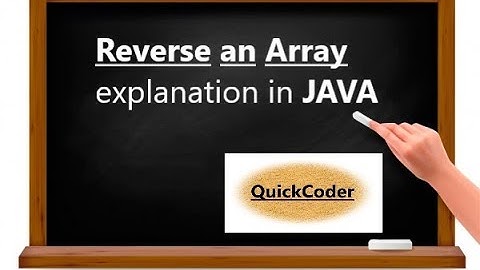 Reverse an Array in JAVA