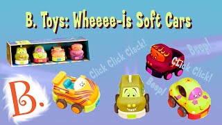 B. Toys Wheeee-Is Soft Toy Pull Back Cars For Toddlers Kids Playset In Motion