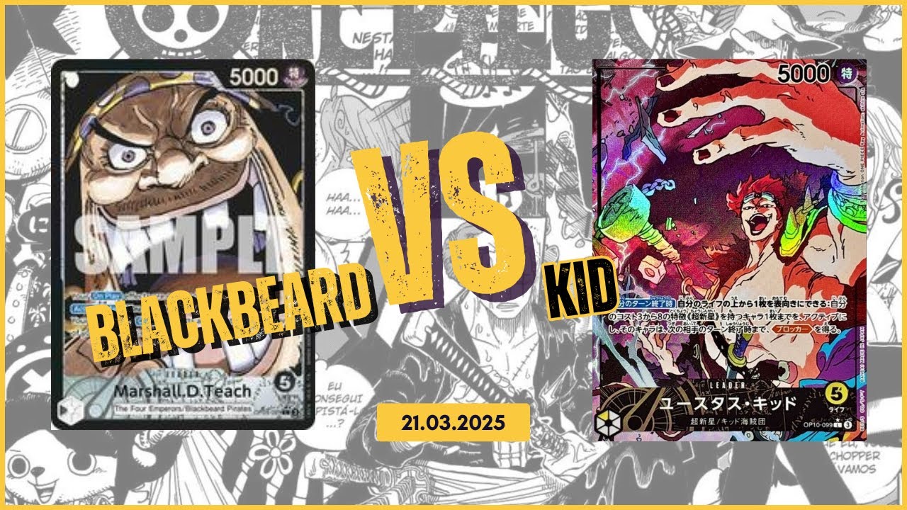 Blackbeard vs. Eustass Kid | Store Tournament [OP-10] | One Piece Game Showdown 21/03/2025
