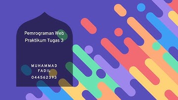 Tugas 3 Praktikum - PEMROGRAMAN BERBASIS WEB