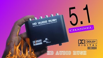 5.1 HD Audio rush Box Surround DECODER| Dolby digital optical #experiment #review #diy#unboxing #ncs