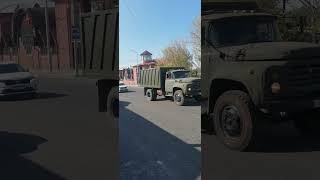 Military truck passing