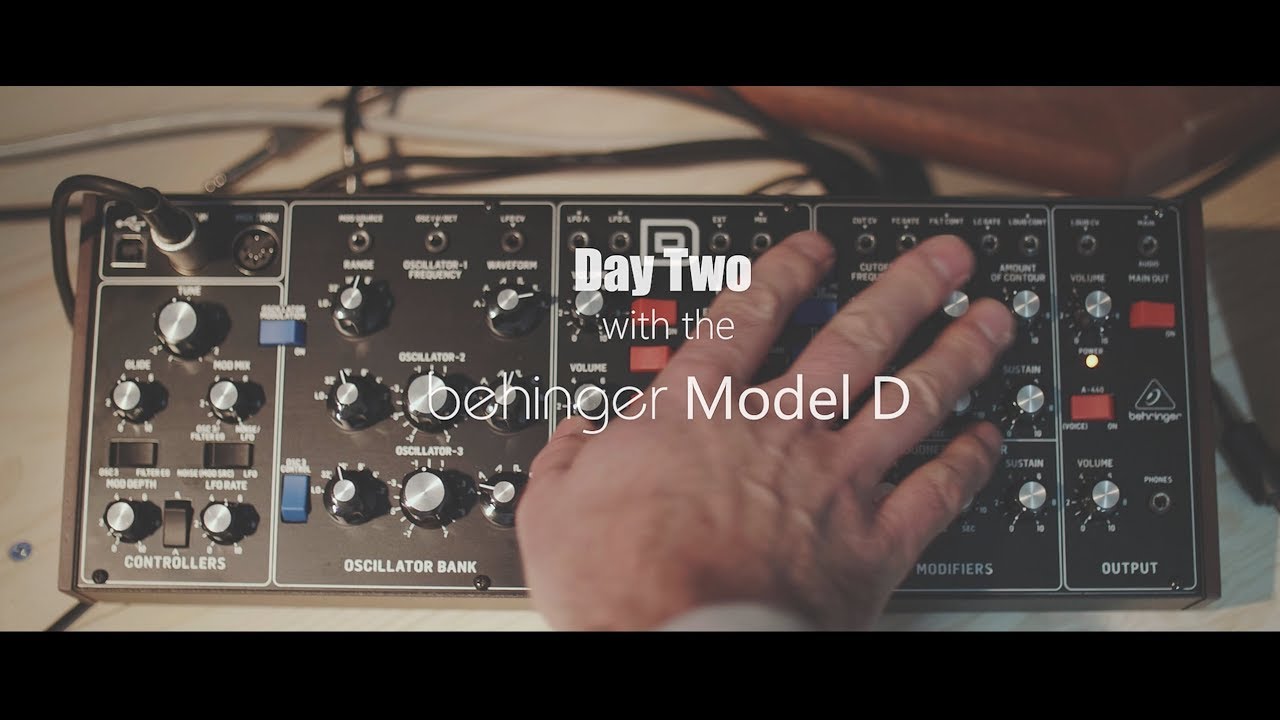 Behringer Model D - Day Two - YouTube