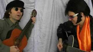 Video thumbnail of "ELVIS PRESLEY AND JOHN LENNON  "WAY DOWN""