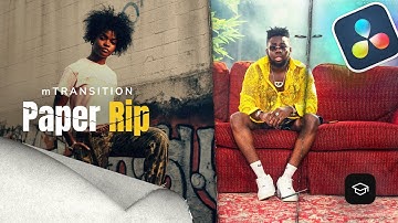 Torn Paper Transitions in DaVinci Resolve — mTransition Paper Rip Tutorial — MotionVFX