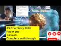 AS Chemistry Paper 1 2020 Edexcel complete walkthrough