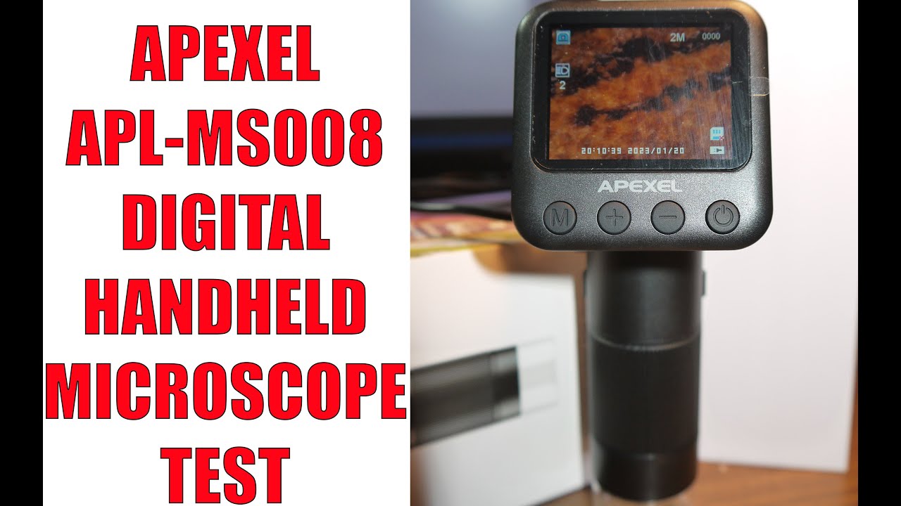 Apexel APL-MS008 Digital Handheld Microscope test 