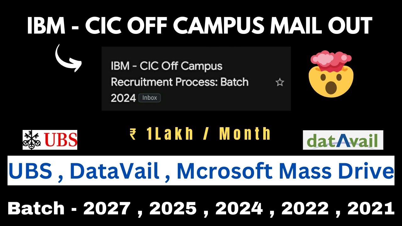 IBM Assessment Test 2025 | off campus drive for 2024 batch | Off Campus ...