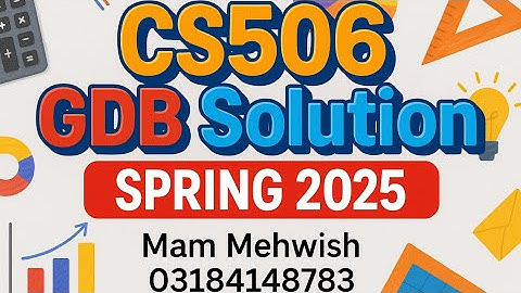 CS506 GDB Solution Spring 2025 | Linear Regression vs Decision Tree | Full Explanation in Urdu