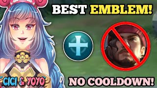 CICI NO COOLDOWN EMBLEM VS. LAPU-LAPU! (100% broken!💀) CICI BEST BUILD -MLBB