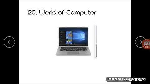 Class III lesson 20 "World of Computer" GK