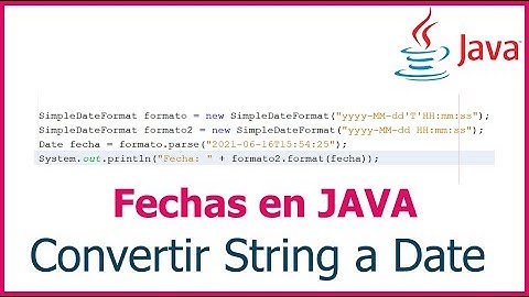 Convertir String a Date en Java -  Formatear fechas